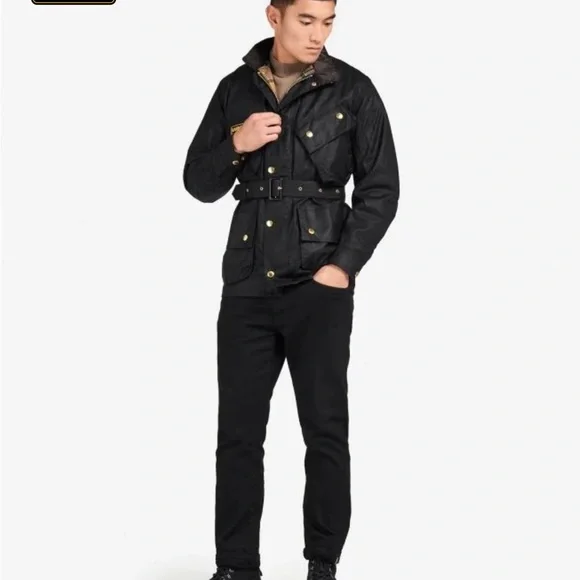 Barbour International Original Waxed Cotton Jacket M - Picture 5 of 15